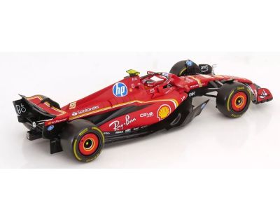 Метална кола Formula 1 Ferrari SF-24 #55 Carlos Sainz 2024 Bburago 1:18