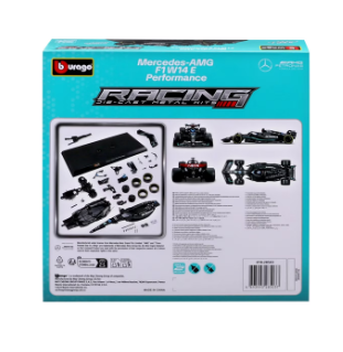 Метална кола Formula 1 за сглобяване Mercedes Amg Petronas Bburago 1:24 