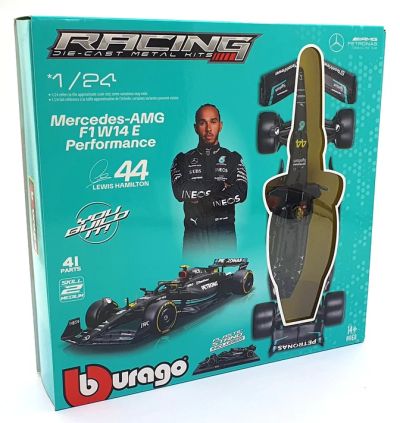 Метална кола Formula 1 за сглобяване Mercedes Amg Petronas #44 Bburago 1:24 