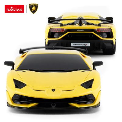 Кола с дистанционно управление Lamborghini AVENTADOR 1:24 Rastar 96100 жълт