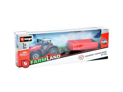 Трактор с ремарке Massey Ferguson 8740S Burago