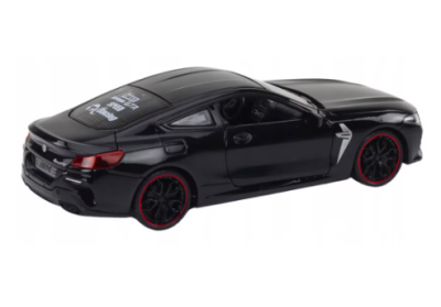 Метален автомобил БМВ М8 със звук и светлини 1/24 black
