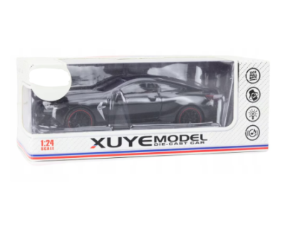 Метален автомобил БМВ М8 със звук и светлини 1/24 black