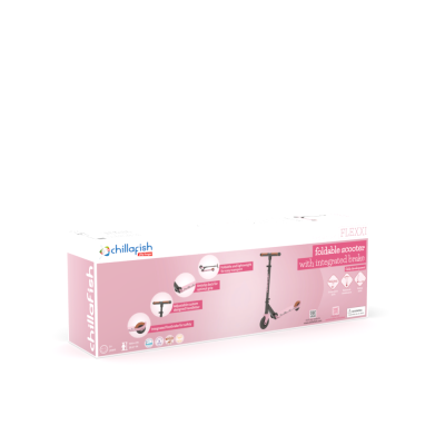 Сгъваема тротинетка Chillafish Flexxi Cameo Pink 