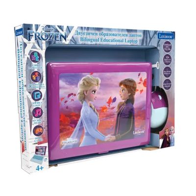 Образователен двуезичен лаптоп Frozen Lexibook на български език