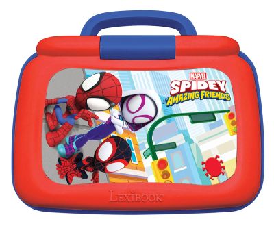 Образователен двуезичен и говорещ лаптоп Spidey Lexibook на български език