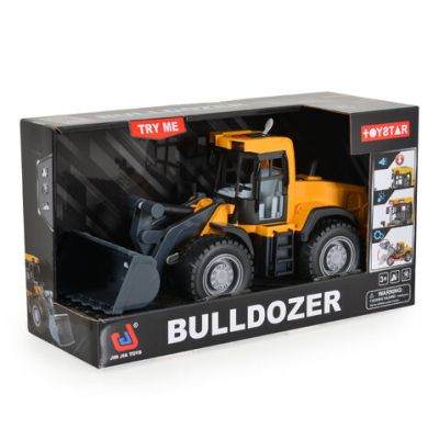 Детски булдозер със звук и светлина жълт 666-62P