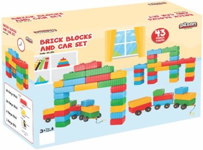 Конструктор тухлени блокчета 43 части Pilsan 03251