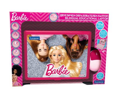 Образователен двуезичен лаптоп Barbie Lexibook на български език
