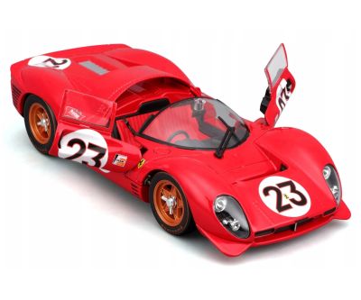 Метална кола за сглобяване Ferrari 330 P4 Daytona Bburago 1:24 