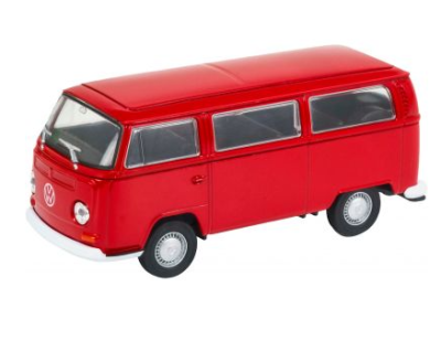 Металeн автомобил Volkswagen Bus T2 Welly 1:34 
