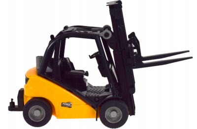 Детски мотокар с вилици и кука жълт