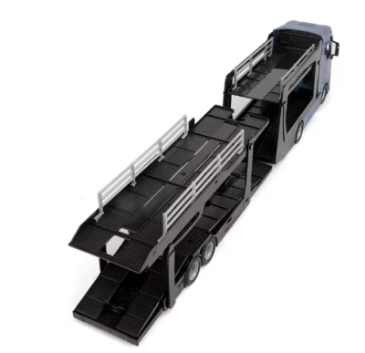 Метален камион автовоз SCANIA S730 с Porsche Bburago 1/43 