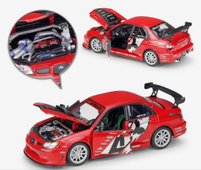 Метална кола Subaru Impreza WRX STI APR Welly 1:24 