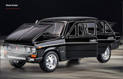 Метална кола Lada ВАЗ 2106 черна 1:24 