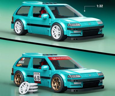 Конструктор Хонда Сивик Brick Shop Hot Wheels JHF62 