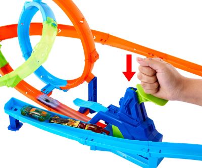 Писта с каскада и разбиване Mattel Hot Wheels Stunt Tracks JHK73 