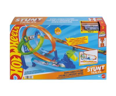Писта с каскада и разбиване Mattel Hot Wheels Stunt Tracks JHK73 