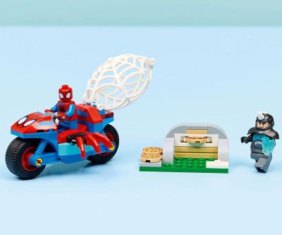 Конструктор Спайди на мотоциклет срещу носорога LEGO Spidey 11206