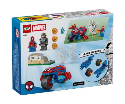 Конструктор Спайди на мотоциклет срещу носорога LEGO Spidey 11206