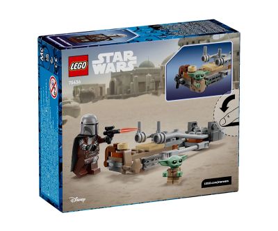Конструктор Мотоциклетът на мандалореца и Грогу LEGO Star Wars 75436