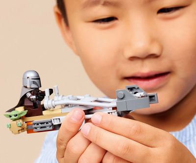 Конструктор Мотоциклетът на мандалореца и Грогу LEGO Star Wars 75436