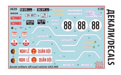 Съветски военен Джип UAZ-469 1:35 ZVEZDA 3629