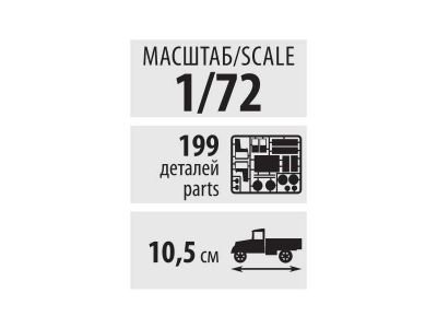 Руска самоходна реактивна система за залпов огън Grad BM-21 ZVEZDA ZVE5051
