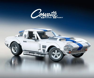Конструктор Corvette Grand Sport Brick Shop Hot Wheels JGR31 