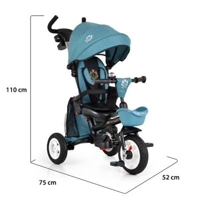 Детска сгъваема триколка Byox Flexy Lux ТЮРКОАЗ