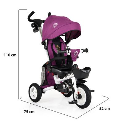 Детска сгъваема триколка Byox Flexy Lux лилава