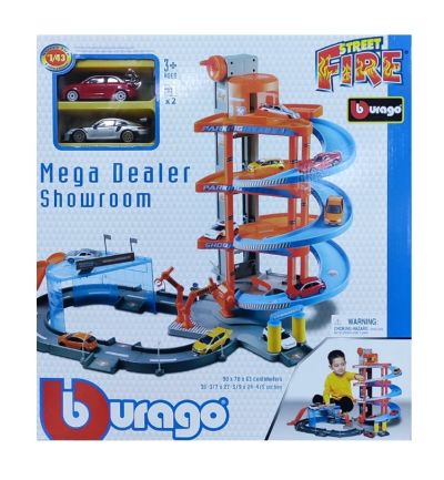 Паркинг на 3 нива с колички Bburago Street Fire