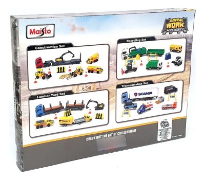 Комплект транспортни средства Mini Work Machines Maisto 12630