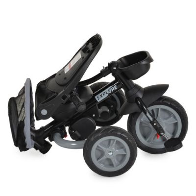 Сгъваема триколка Explore Byox тъмносив