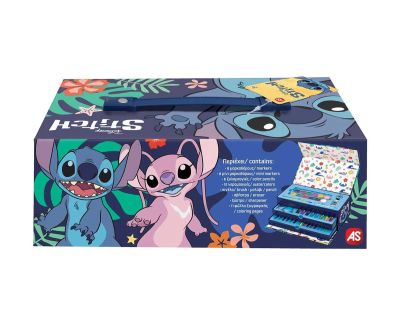 Комплект за рисуване в триетажно куфарче Stitch