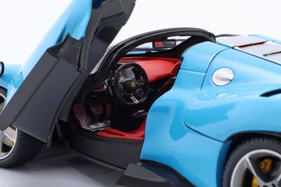 Метална кола Ferrari Signature Daytona SP3 Bburago 1:18 син