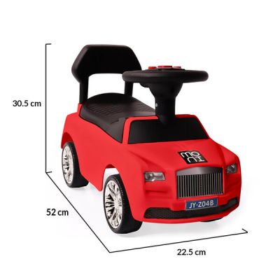 Кола за яздене и бутане Baron червена