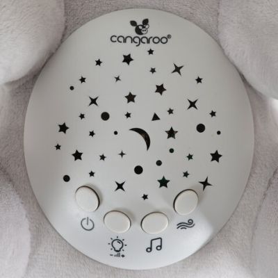 Нощна лампа проектор с бял шум Lulo Elephant