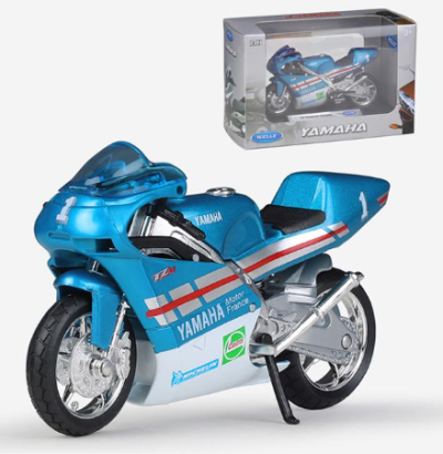 Колекционерски мотор Yamaha TZ250M Welly 1:18