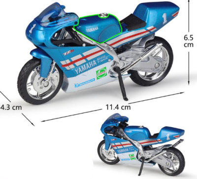 Колекционерски мотор Yamaha TZ250M Welly 1:18