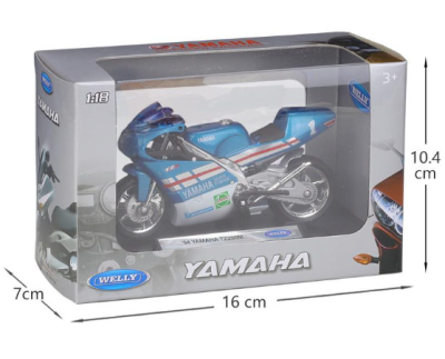 Колекционерски мотор Yamaha TZ250M Welly 1:18