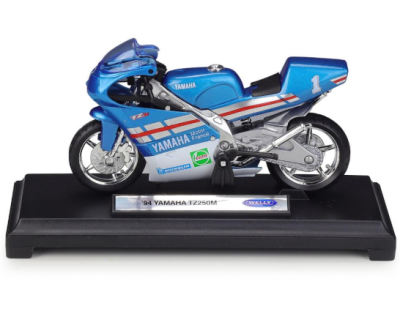 Колекционерски мотор Yamaha TZ250M Welly 1:18