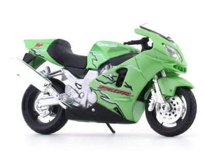 Колекционерски мотор Kawasaki Ninja ZX-12R Welly 1:18 