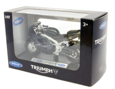 Колекционерски мотор Triumph Daytona 955i Welly 1:18