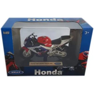 Колекционерски мотор Honda CBR900RR Fireblade Welly 1:18