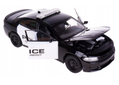 Метална кола Dodge Charger Pursuit Police Welly 1/24  