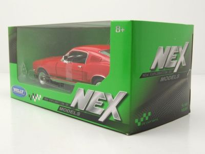 Метална кола Ford Mustang GT 1967 Welly 1:24