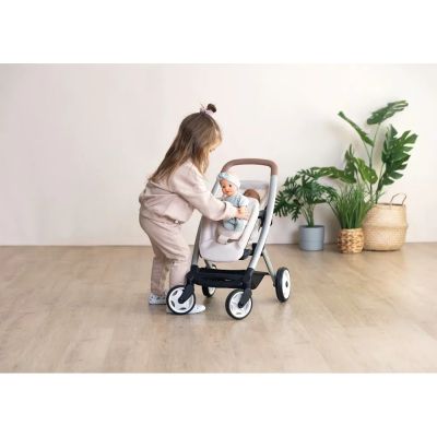 Количка за кукли близнаци Smoby Maxi-Cosi бежова 253222