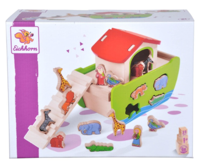 Дървен сортер с животни корабът на Ной Eichhorn 100002084