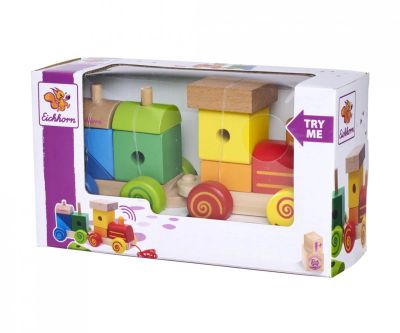 Дървено влакче низанка Eichhorn 100003453